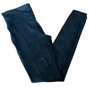 SPANX faux leather snake skin leggings